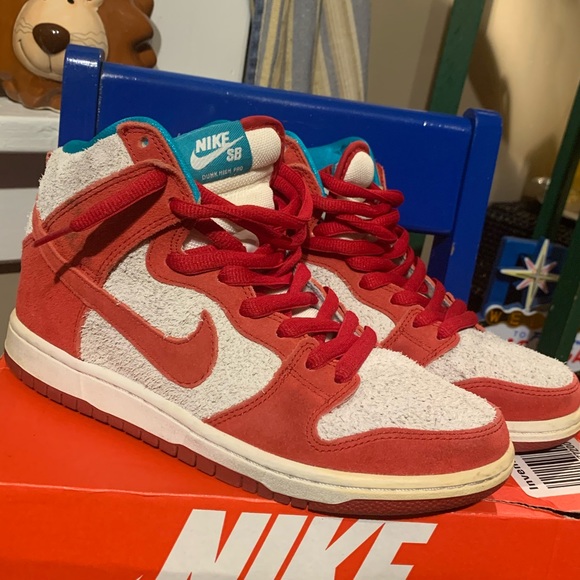 Men’s worn once Nike Dunk SB High “Dr. Seuss” sz 7.5, no OG box .no extra lace - Picture 2 of 10